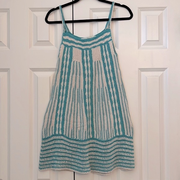 Crochet Linen blend Dress - Picture 1 of 6